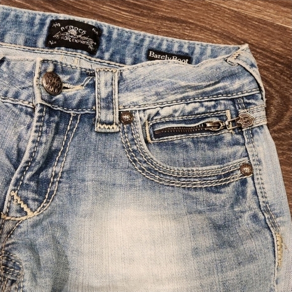 ❤️ REROCK FOR EXPRESS Y2K BARELY BOOT BOOTCUT JEANS, 00S (24 SHORT) - Picture 8 of 9
